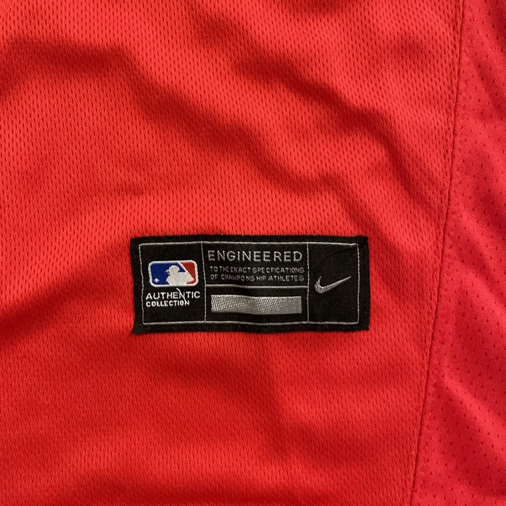 NWT Mike‎ Trout Nike Authentic Alternate Red Jersey Size 56 Los Angeles Angels